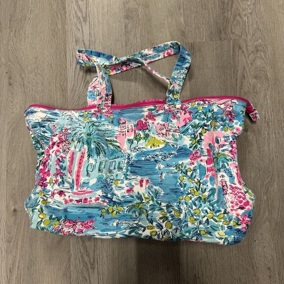 Lilly Pulitzer Bags Lilly Pulitzer Palm Beach Zip Up Tote Rare